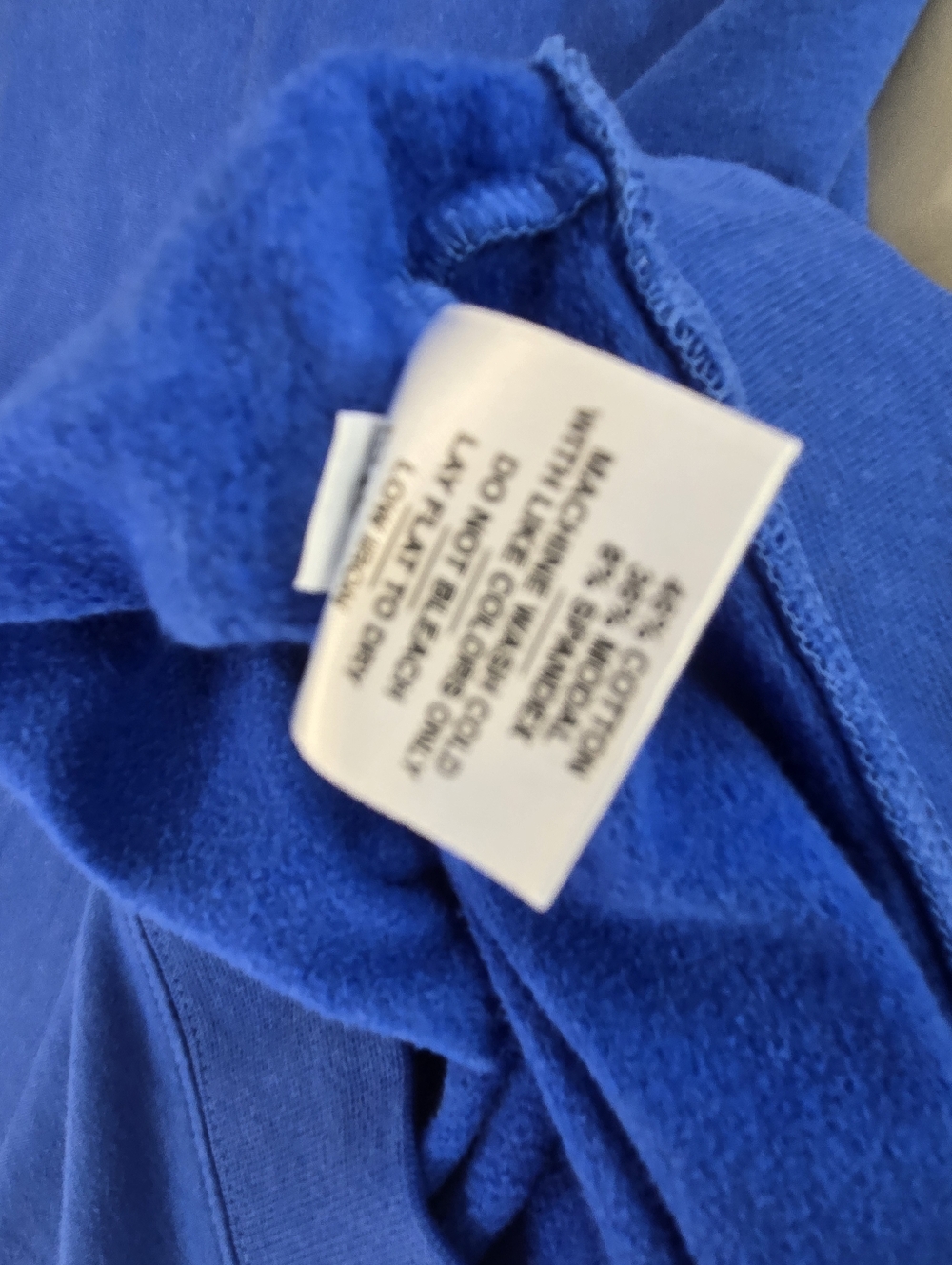 American Giant Women's Size Medium Blue Modal Fleece Crew Sweatshirt NWOT - Picture 5 of 5